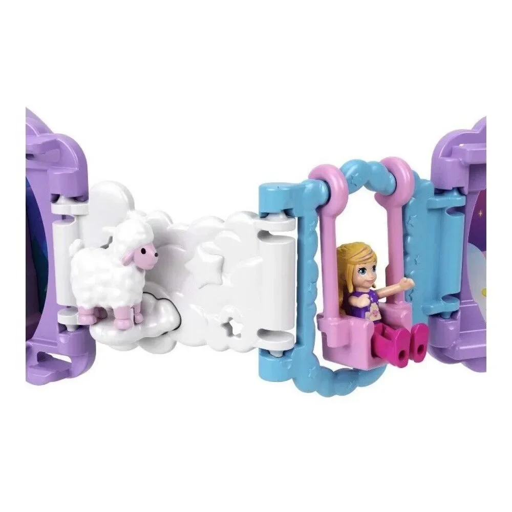2022 Mattel Polly Pocket Pajama Party Sleepy Pets Compact - Sheep compact